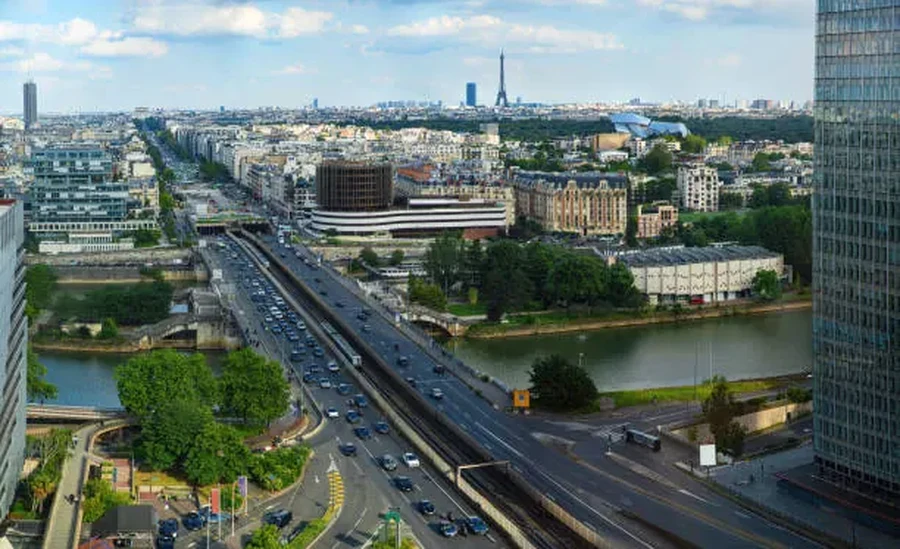 Vue de la ville de Puteaux, Hauts-de-Seine, zone d'intervention DS Serrurier